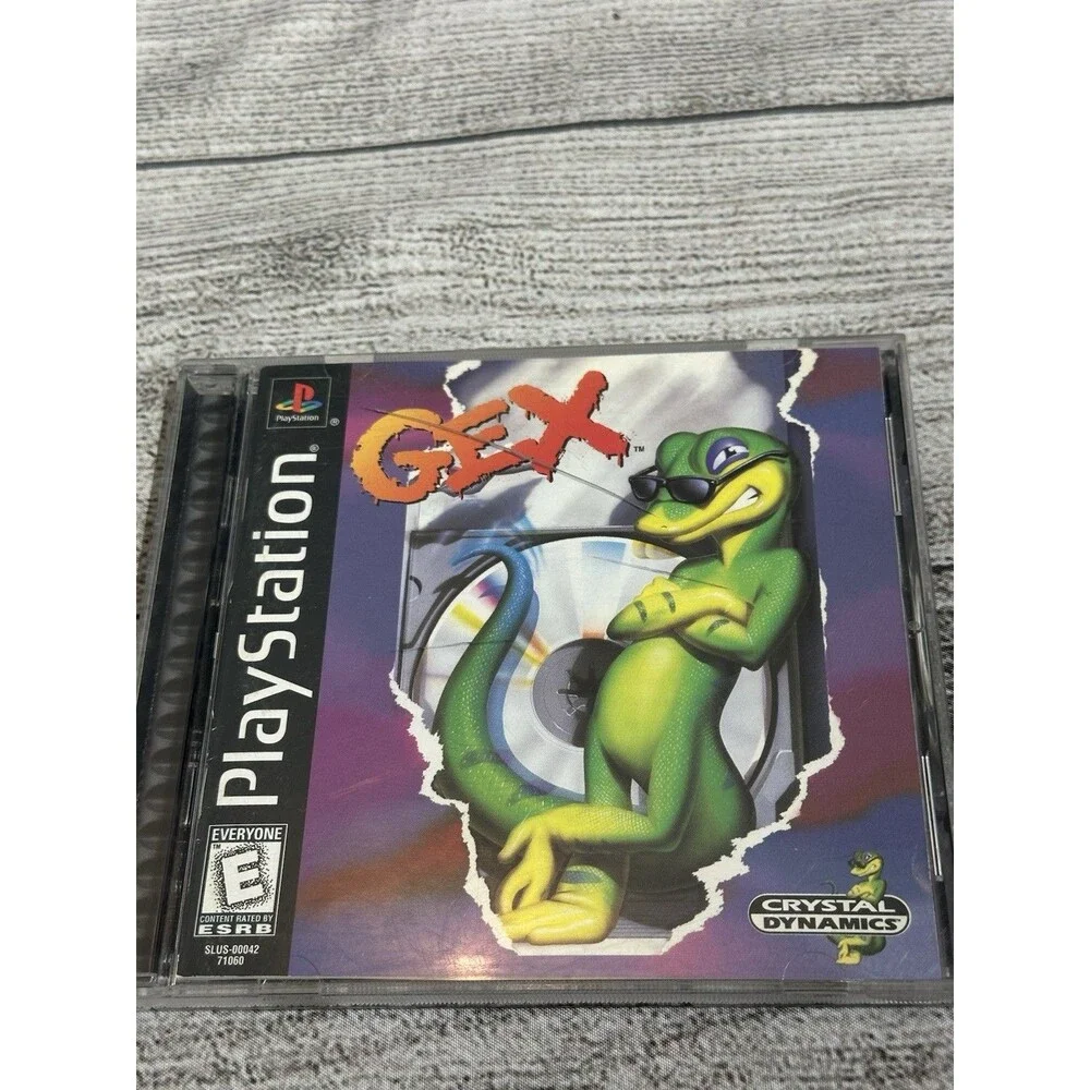Gex PlayStation 1 PS1 Original Black Label Gex 1 Complete Tested CIB